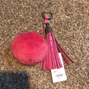 Juicy Couture fuzzy keychain ball